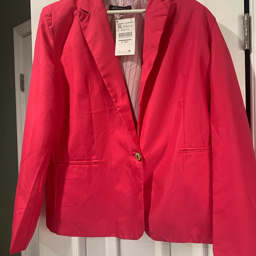 Zara NWT XXL pink blazer